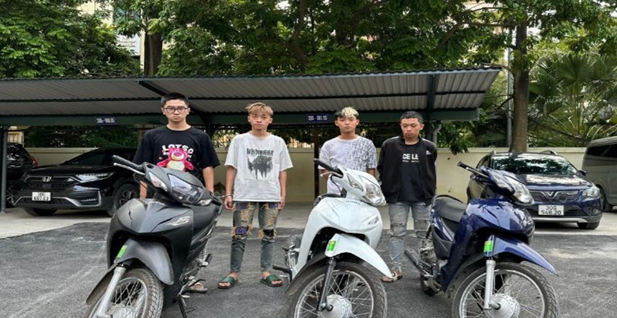 Nhóm cướp nhí trên địa bàn quận Nam Từ Liêm bị bắt giữ
