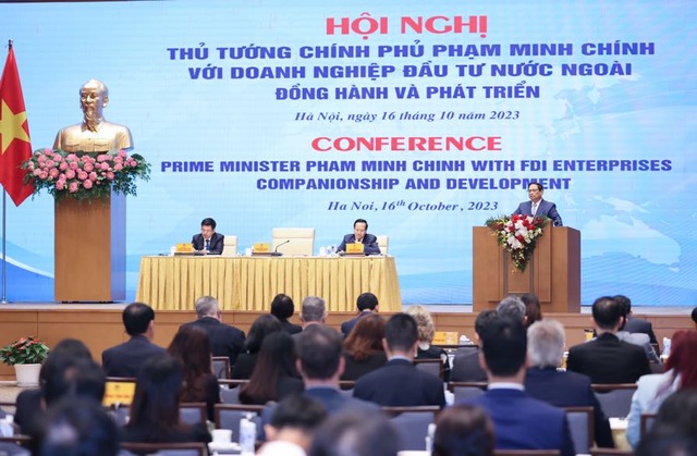 Tại Hội nghị Thủ tướng Chính phủ với cộng đồng doanh nghiệp có vốn đầu tư nước ngoài tại Việt Nam (FDI)