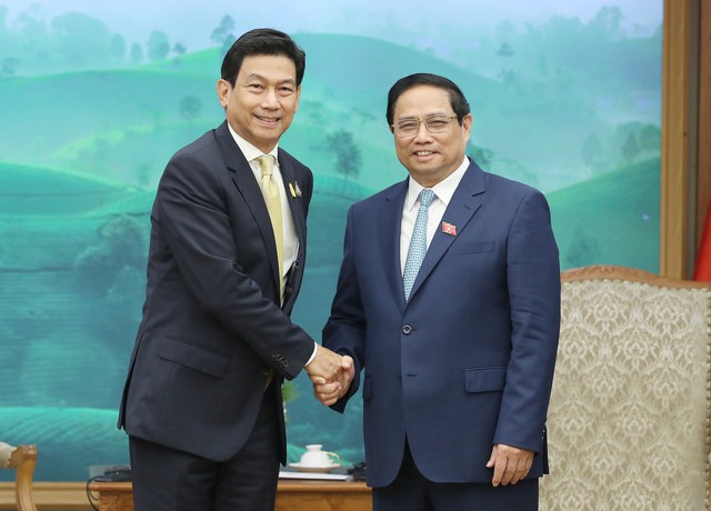 Thủ tướng Phạm Minh Chính và Phó Thủ tướng, Bộ trưởng Ngoại giao Thái Lan Parnpree Bahiddha-Nukara