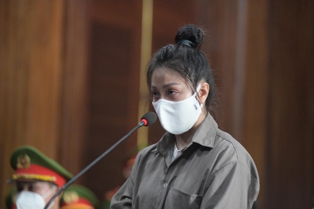 Nguyễn Võ Quỳnh Trang tại phiên tòa tháng 7/2022.