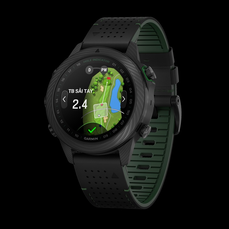Đồng hồ MARQ Golfer phiên bản Carbon sở hữu vẻ ngoài đậm khí chất nhờ bộ dây và vòng đeo được thiết kế tỉ mỉ.