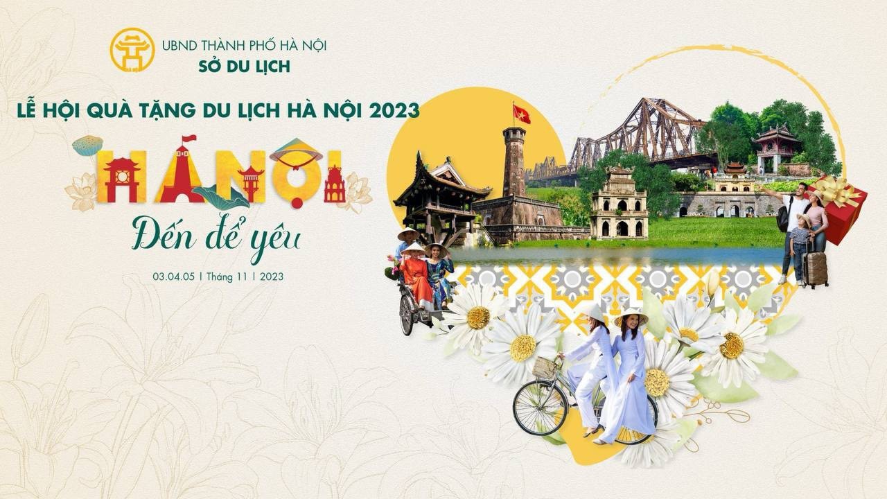 Banner Lễ hội Quà tặng Du lịch Hà Nội 2023.