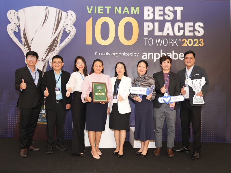 Giải thưởng “Nơi làm việc tốt nhất Việt Nam” khẳng định nỗ lực của gần 5000 “Người AEON” hiện tại trong hành trình kiến tạo môi trường làm việc tại AEON Việt Nam