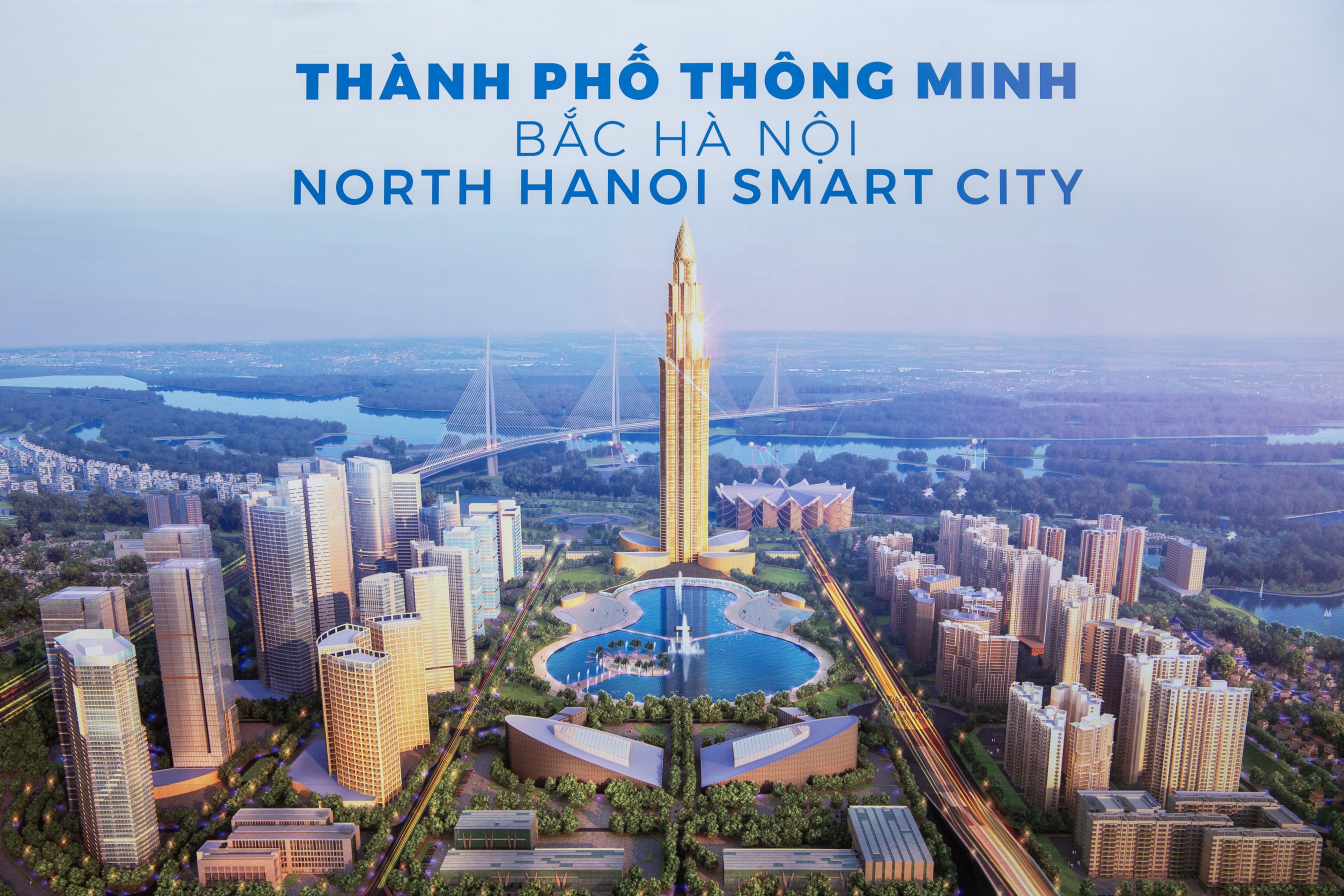 Phối cảnh Thành phố Thông minh Bắc Hà Nội.