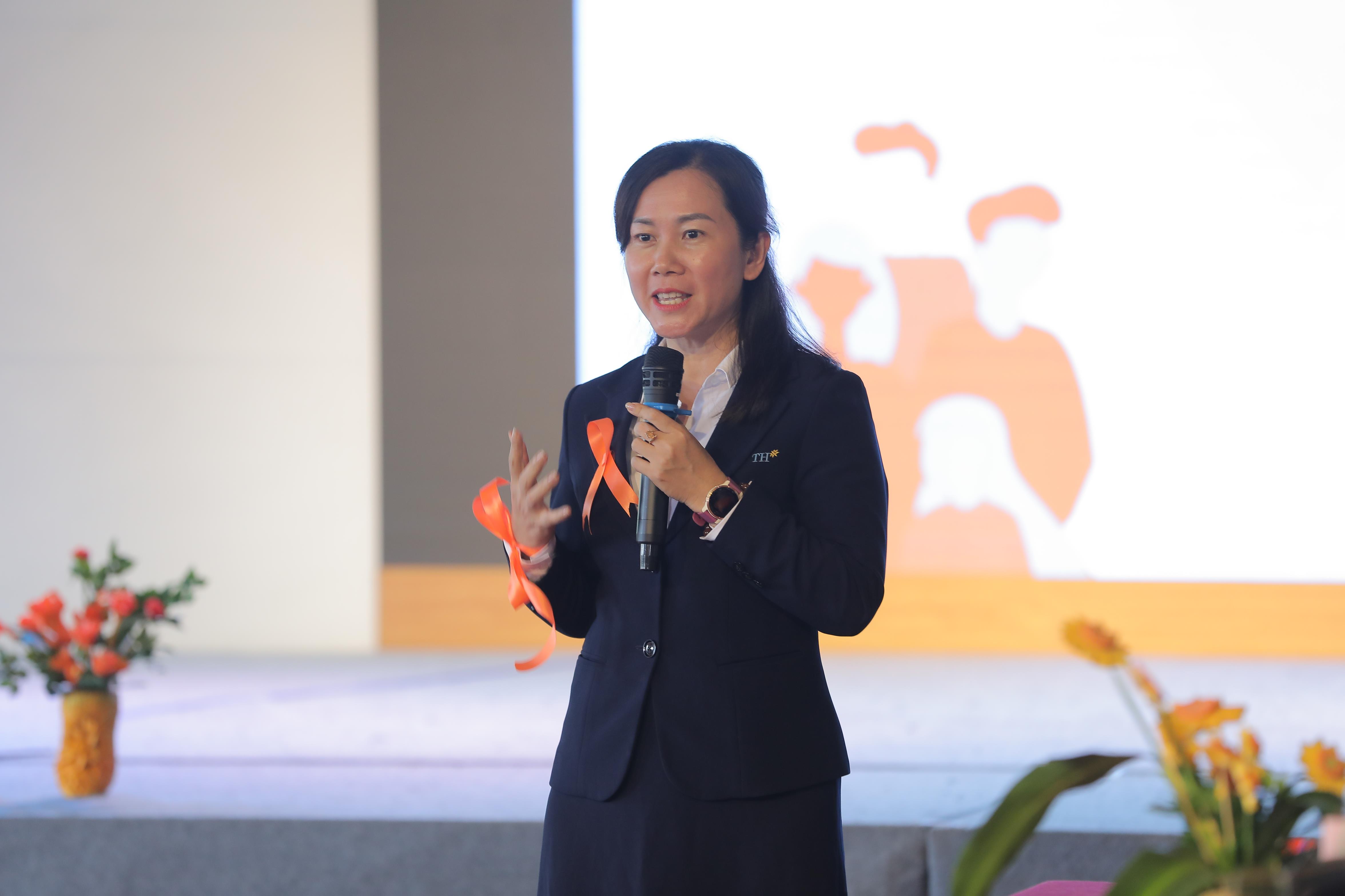 Bà Lưu Thị Thu Hiền – Phó TGĐ THMF chia sẻ tại sự kiện