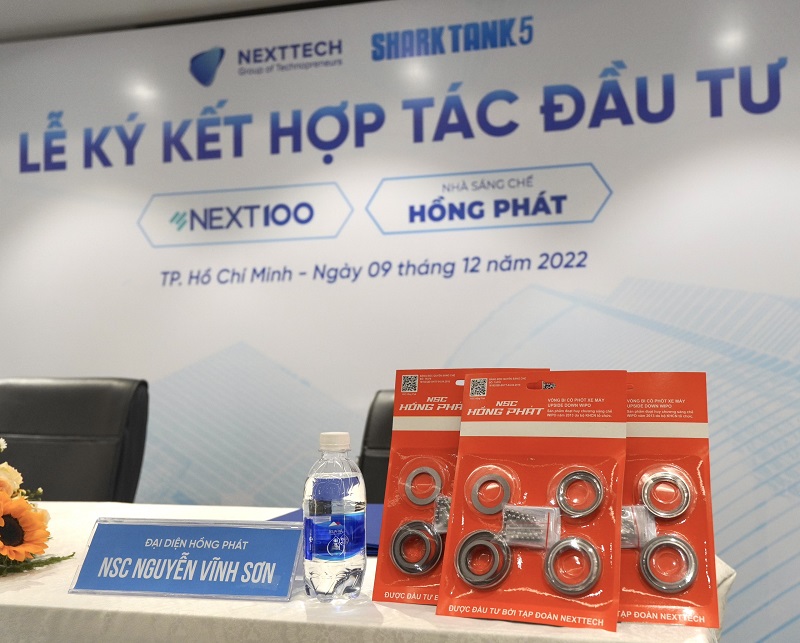 Vòng bi cổ xe máy Upsidedown – một trong những sáng chế hữu ích của NSC Hồng Phát được đầu tư bởi Tập đoàn NextTech