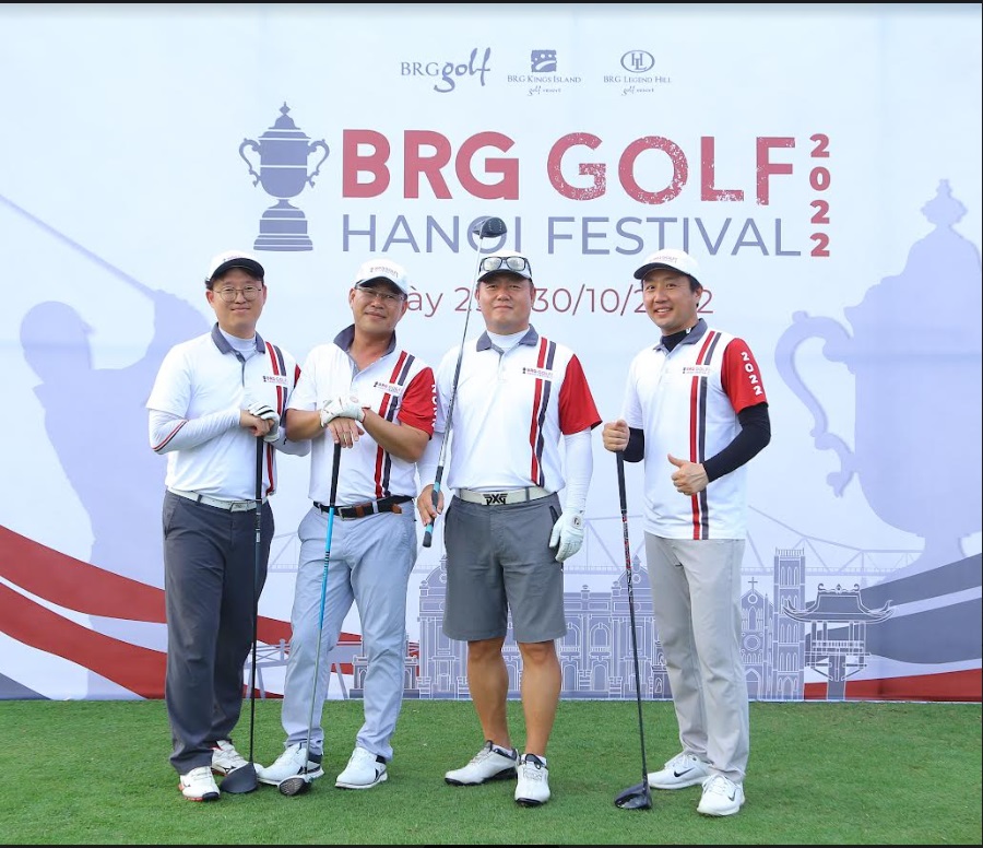 Các gôn thủ Hàn Quốc tranh tài tại giải đấu 2022 BRG Golf Hanoi Festival