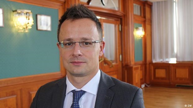 Bộ trưởng Ngoại giao Hungary Peter Szijjarto. (Nguồn: DW)