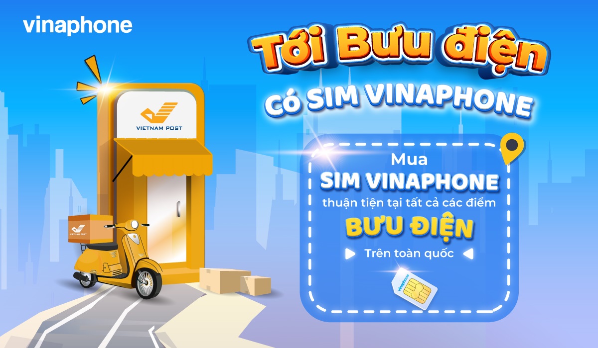 Tới Bưu điện có Sim VinaPhone