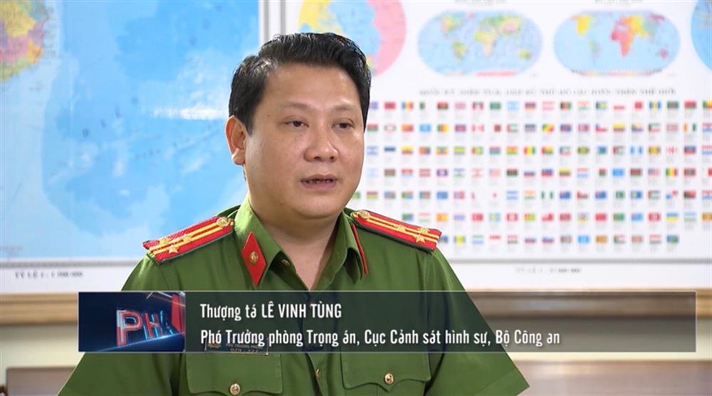 Thượng tá Lê Vinh Tùng, Phó Trưởng phòng Trọng án, Cục Cảnh sát hình sự, Bộ Công an.