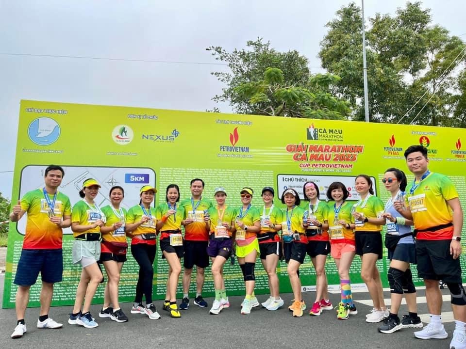 Người lao động Cơ quan Tập đoàn tham gia Giải Marathon Cà Mau 2023 - Cúp Petrovietnam 