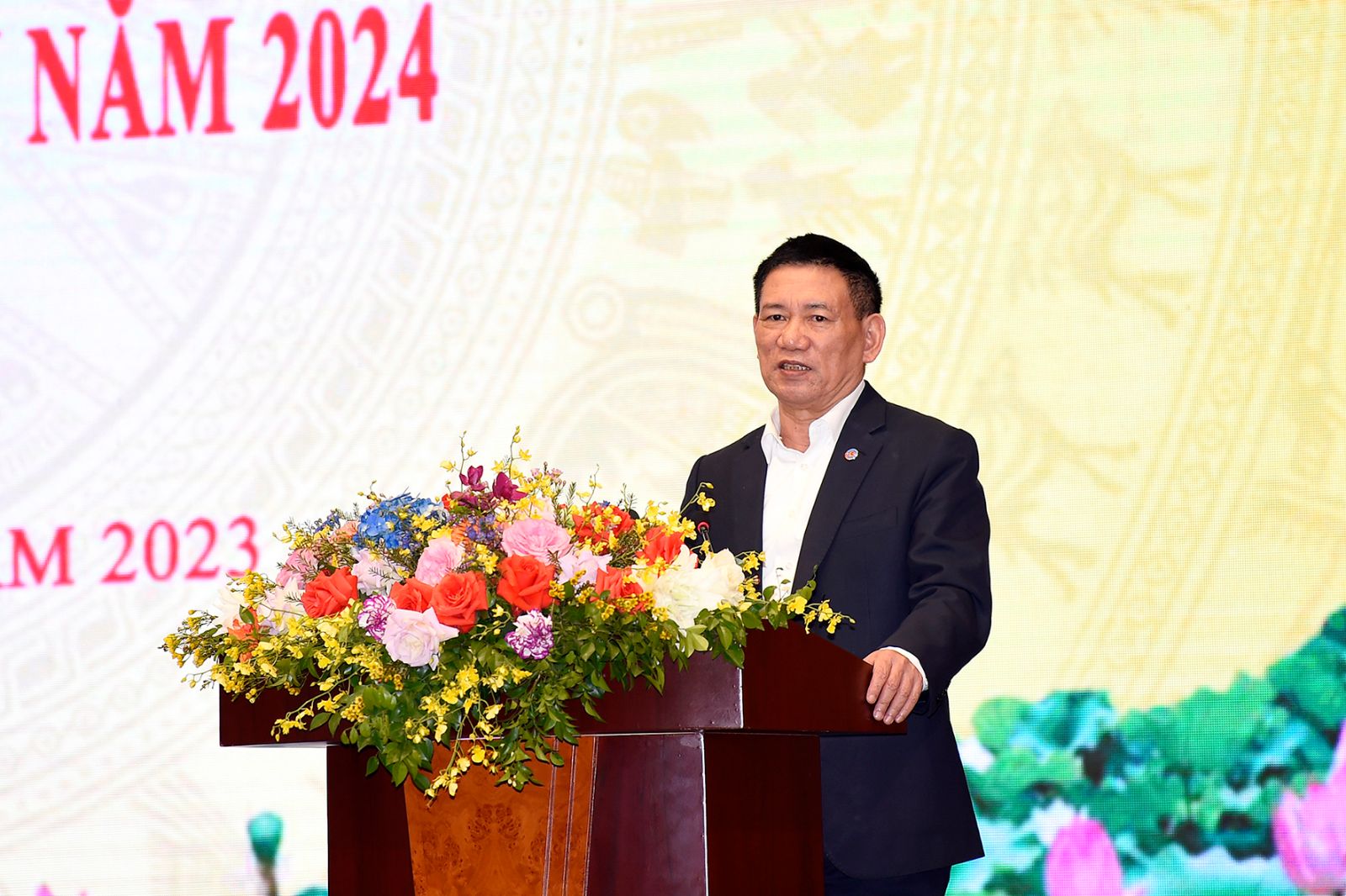 Bộ trưởng Hồ Đức Phớc phát biểu tại Hội nghị.