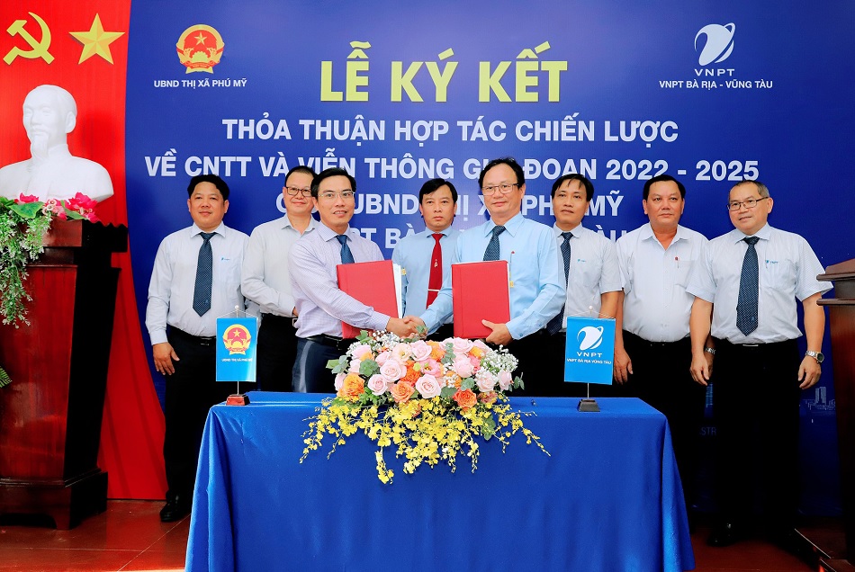 
VNPT Bà Rịa - Vũng Tàu ký kết TTHT chiến lược về CNTT&VT với UBND thị xã Phú Mỹ