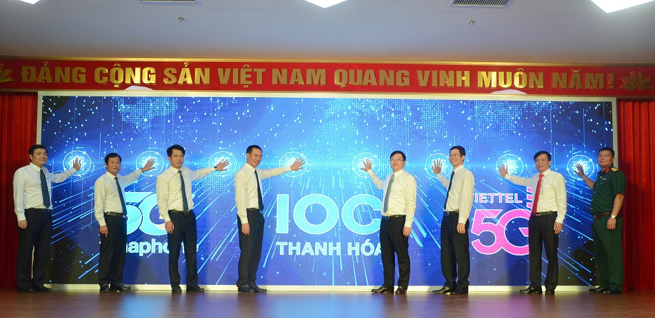 Khai trương thử nghiệm phát sóng 5G và Trung tâm điều hành thông minh tỉnh Thanh Hóa.