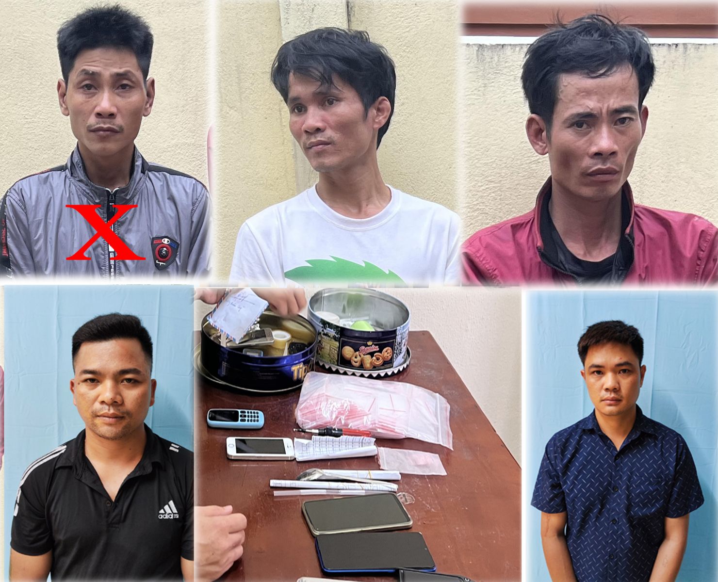 Các đối tượng và tang vật