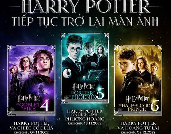 Loạt phim huyền thoại Harry Potter trở lại rạp dịp cuối năm