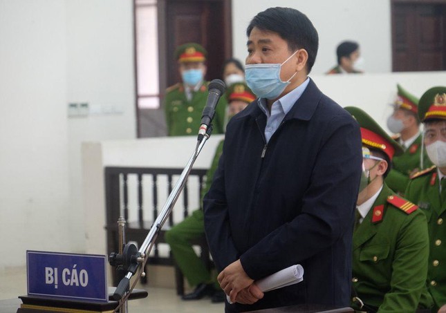 Ông Nguyễn Đức Chung tại một phiên xử sơ thẩm