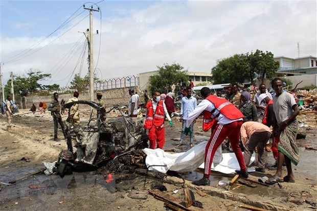 Hiện trường một vụ nổ ở Somalia. (Ảnh: AFP/TTXVN)