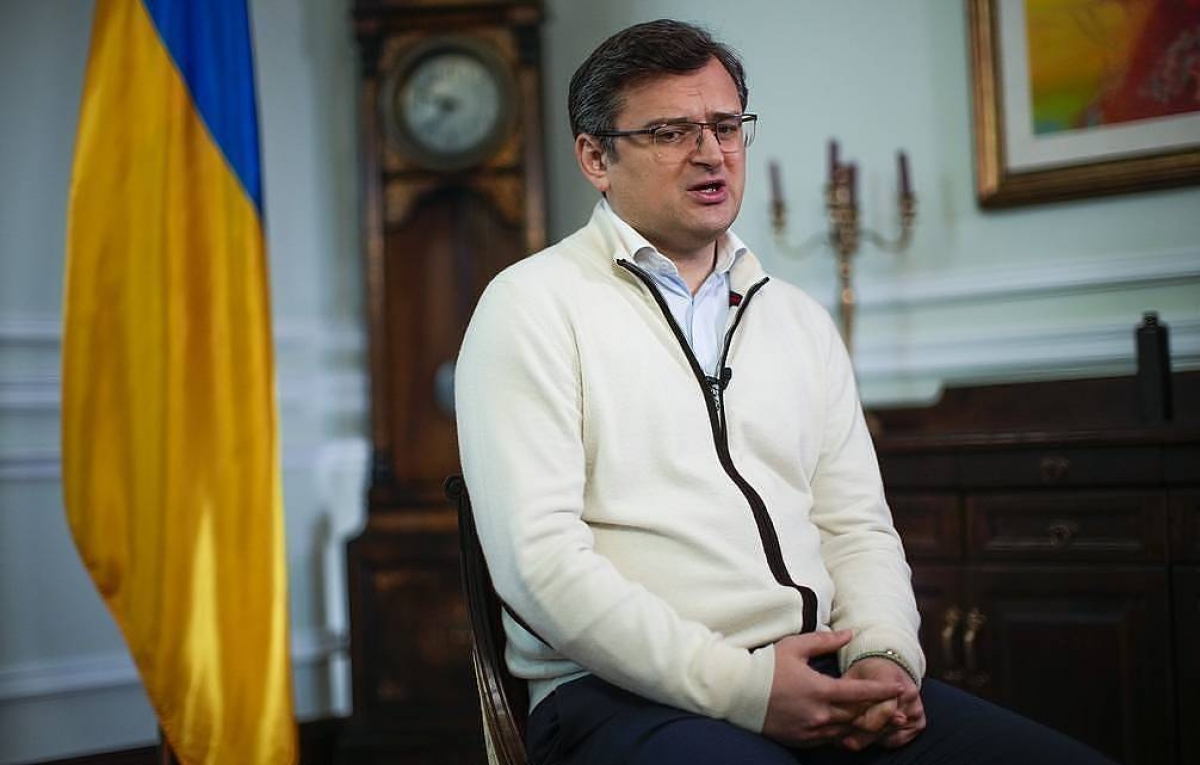 Ngoại trưởng Ukraine Dmytro Kuleba. Ảnh: AP