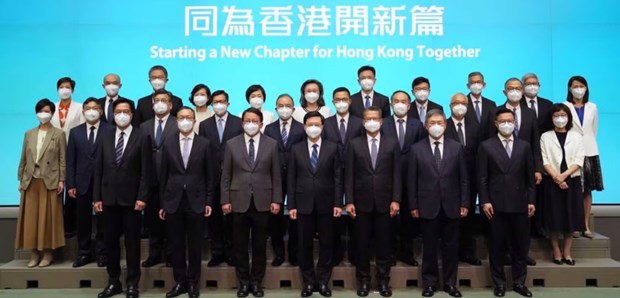 Các quan chức trong chính quyền mới của Hong Kong. (Nguồn: scmp.com)