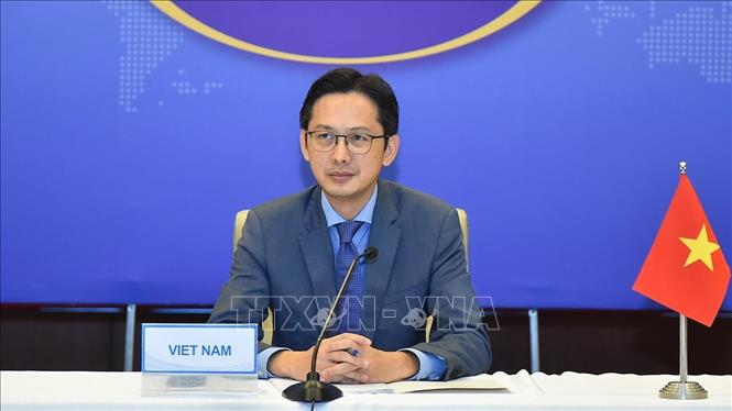 Trợ lý Bộ trưởng Đỗ Hùng Việt (Ảnh: TTXVN)