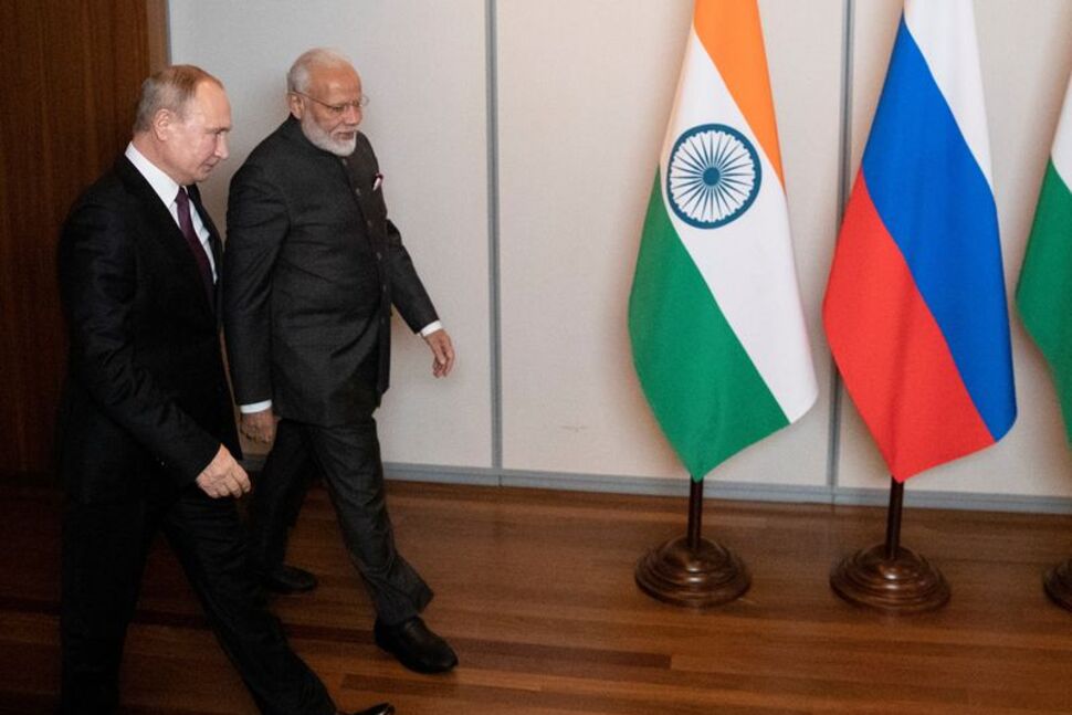  Tổng thống Nga Vladimir Putin và Thủ tướng Ấn Độ Narendra Modi