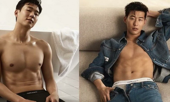 Son Heung-Min follows in Beckham's footsteps in advertising for Calvin Klein - Photo 1.