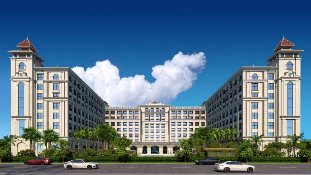 A large white building

Description automatically generated