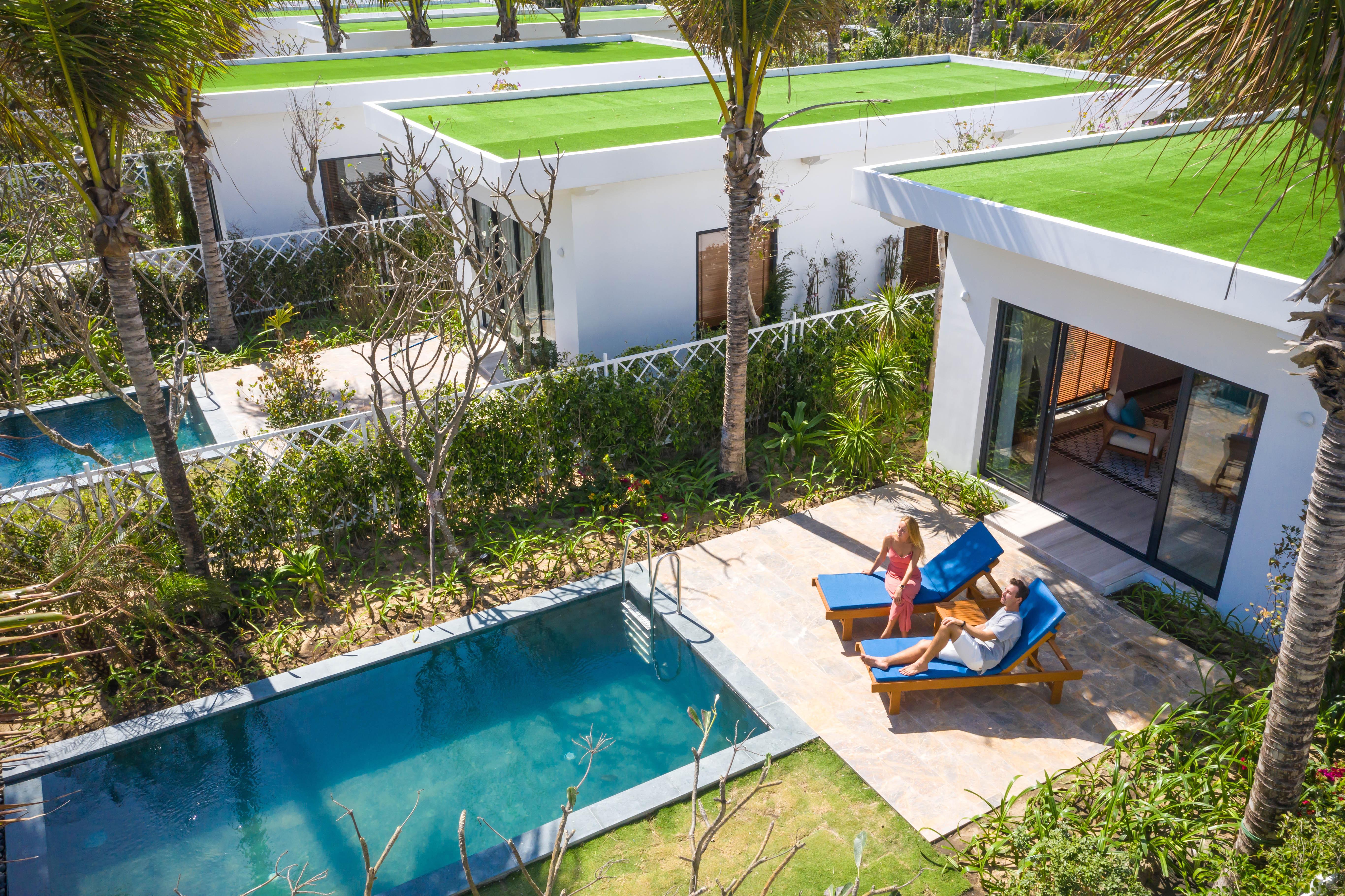Selectum Noa nổi bật với lối kiến trúc hiện đại, nơi các căn villa tuyệt đẹp sở hữu bể bơi riêng
