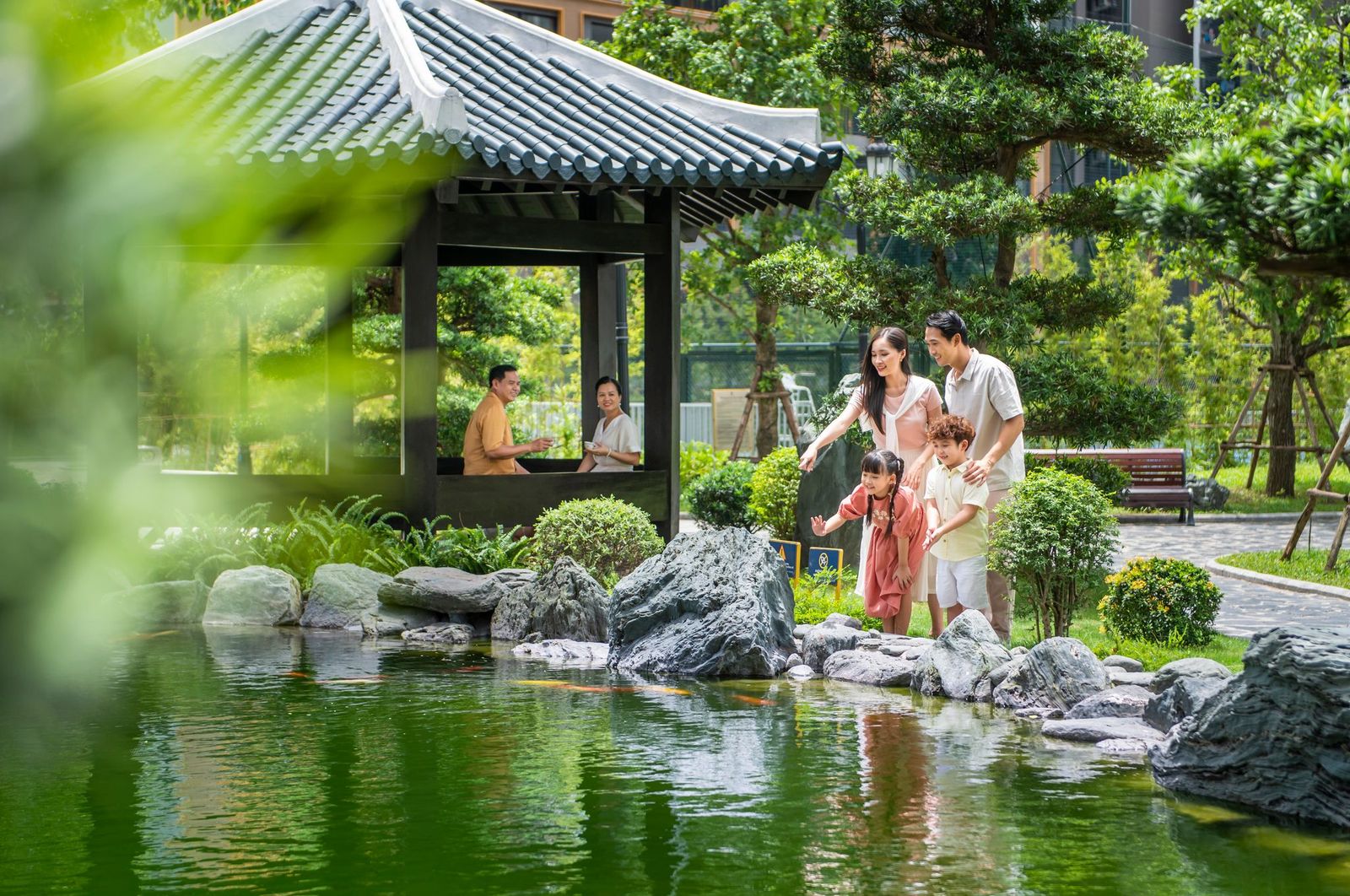Không gian yên bình, trong trẻo “níu chân” nhiều cư dân tại vườn Nhật The Zenpark