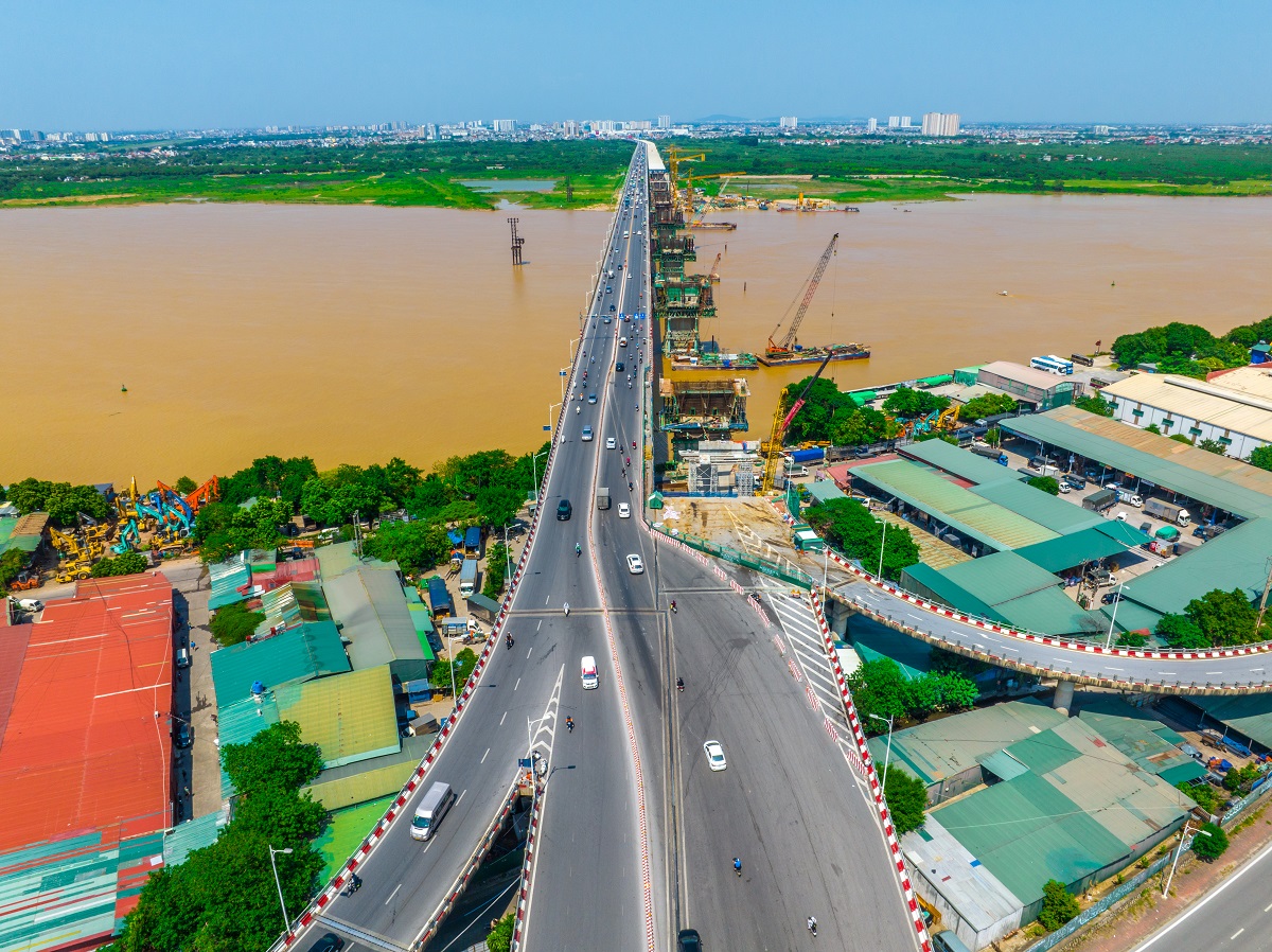 Cầu Vĩnh Tuy giai đoạn 2 vận hành từ giữa năm 2023 tạo thêm sự đồng bộ cho hạ tầng giao thông ở phía Đông Hà Nội