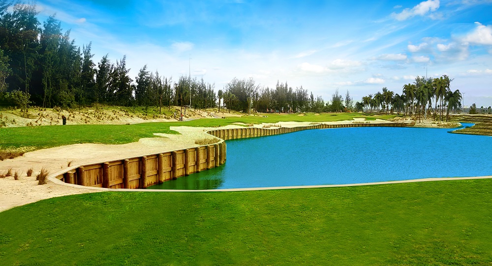 Các sân golf tại Việt Nam ngày càng được đầu tư bài bản, quy mô. Trong ảnh: Sân Nicklaus Course tại BRG Đà Nẵng Golf Resort