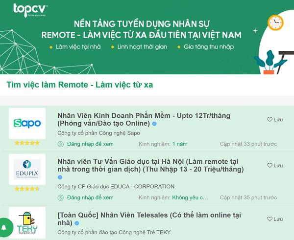 Startup TopCV nhận đầu tư từ quỹ Next100 ra mắt cổng làm việc từ xa