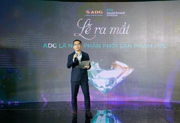 Ông Huỳnh Minh Vũ, Phó chủ tịch HĐQT kiêm Giám Đốc chi nhánh ADG Hồ Chí Minh phát biểu tại sự kiện