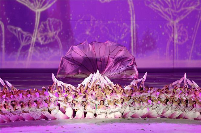 Hình ảnh tổng duyệt trong lễ khai mạc SEA Games 31 (Ảnh minh họa: TTXVN)