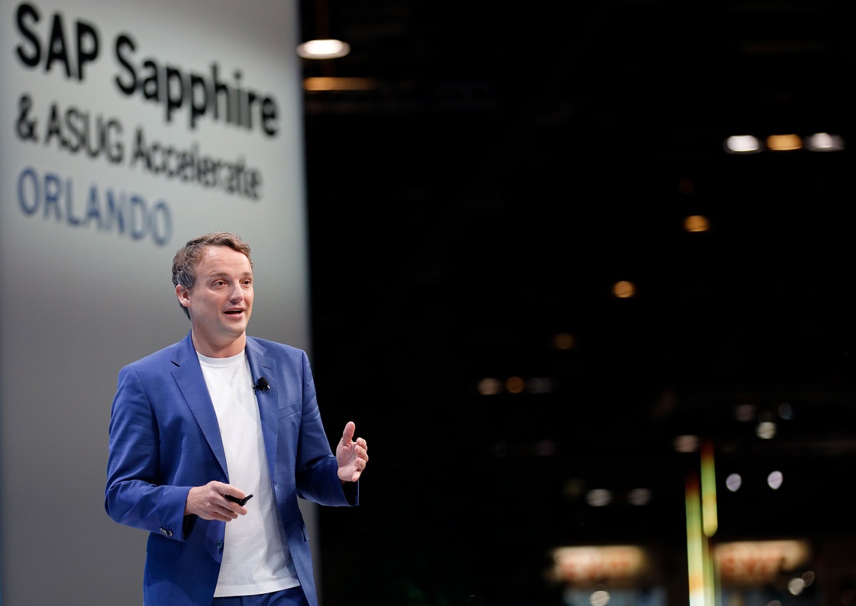 Ông Christian Klein, CEO SAP phát biểu tại sự kiện SAP SAPPHIRE 2022 