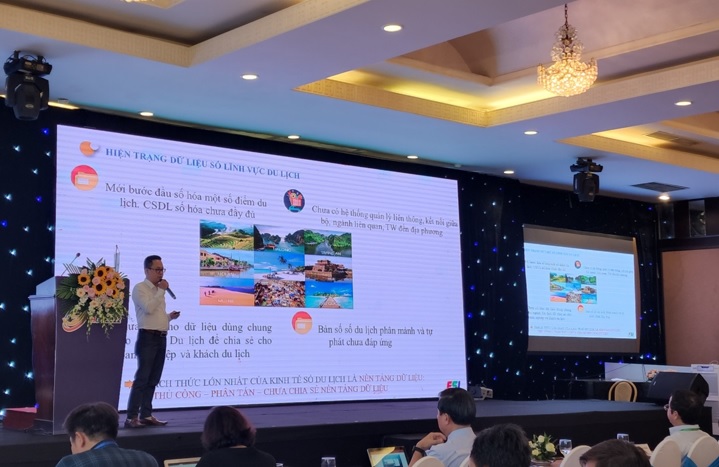 Ông Cao Hoàng Anh - Phó Tổng Giám đốc FSI đề xuất giải pháp xây dựng nền tảng dữ liệu số du lịch tỉnh Thừa Thiên Huế
