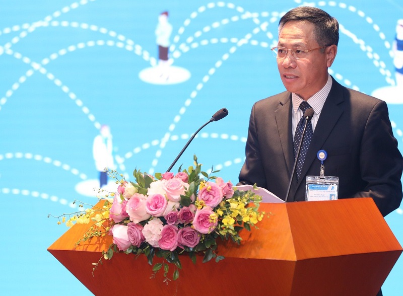Ông Tô Dũng Thái - Phụ trách Hội đồng Thành viên Tập đoàn VNPT phát biểu tại buổi lễ