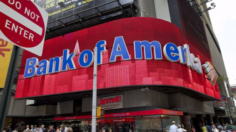 Bank of America đang phân phối số cổ phiếu thưởng hạn chế giao dịch trị giá 1 tỷ USD cho nhân viên (Ảnh: Bloomberg).