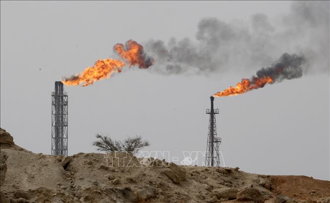 Một cơ sở khai thác dầu trên đảo Khark, ngoài khơi Vùng Vịnh. Ảnh: AFP/TTXVN