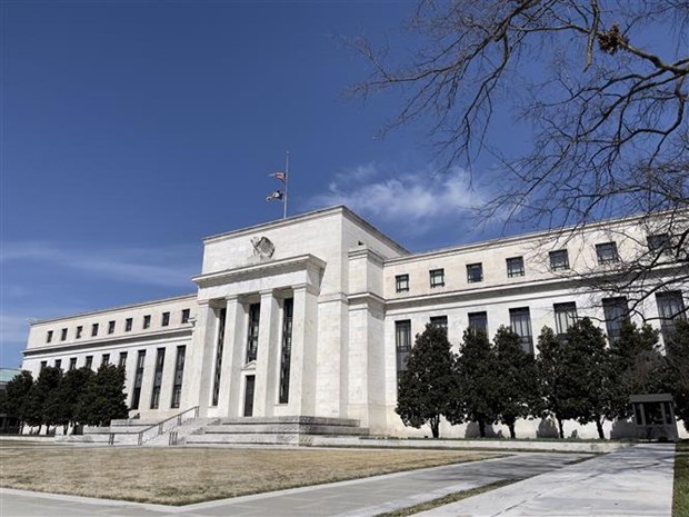 Trụ sở Cục Dự trữ liên bang Mỹ (Fed) tại Washington, D.C. (Ảnh: AFP/TTXVN)