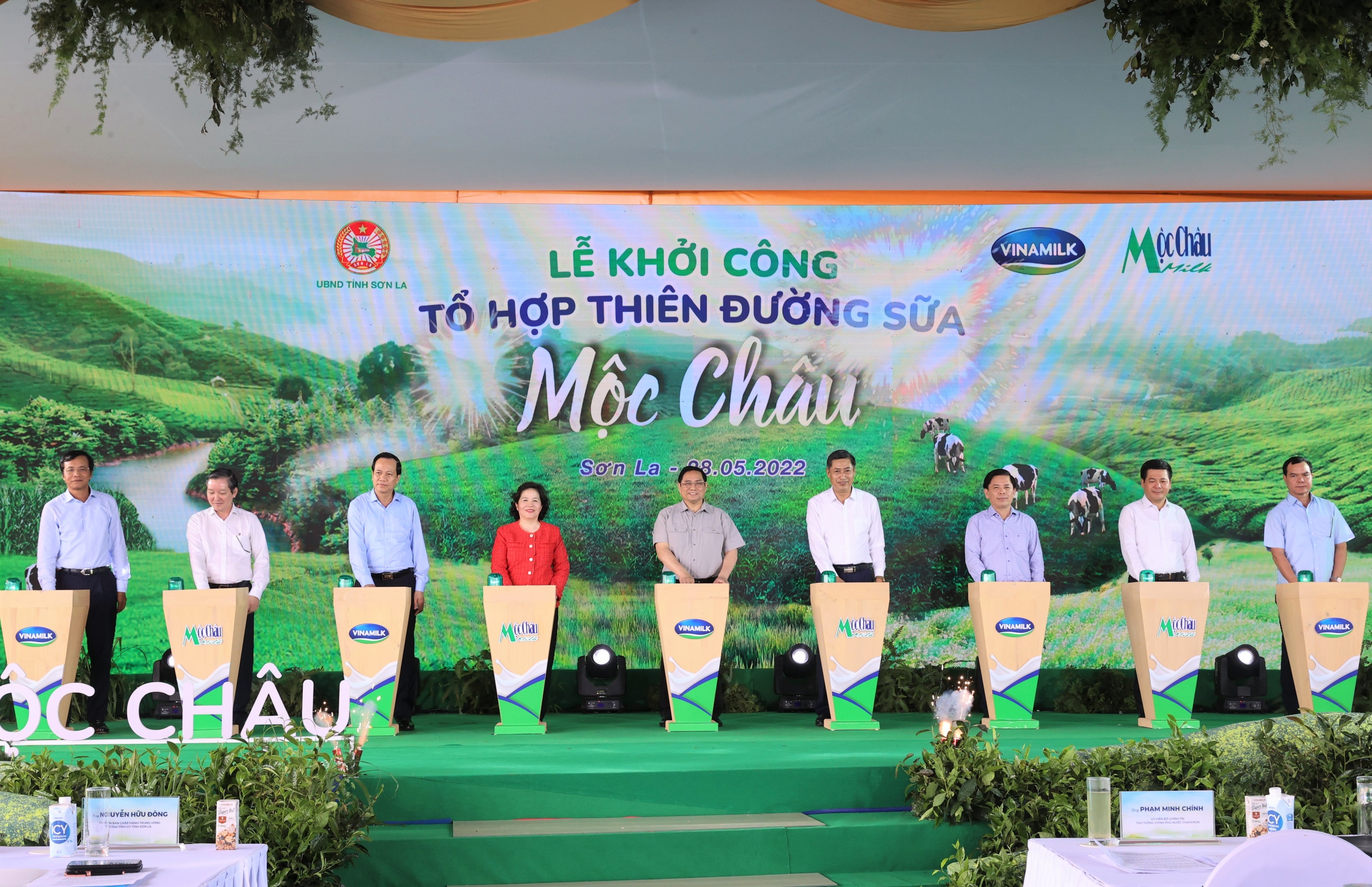 Dự án Tổ hợp Thiên đường sữa Mộc Châu chính thức khởi công vào ngày 28/5 vừa qua   