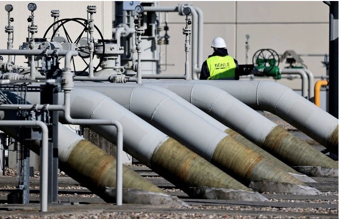 
Các đường ống dẫn khí Dòng chảy Phương Bắc 1 Lubmin,n, Đức (Ảnh: Reuters)