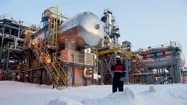 Dự án Sakhalin 2 ở vùng Viễn Đông của Nga. (Ảnh: Shell/TTXVN)