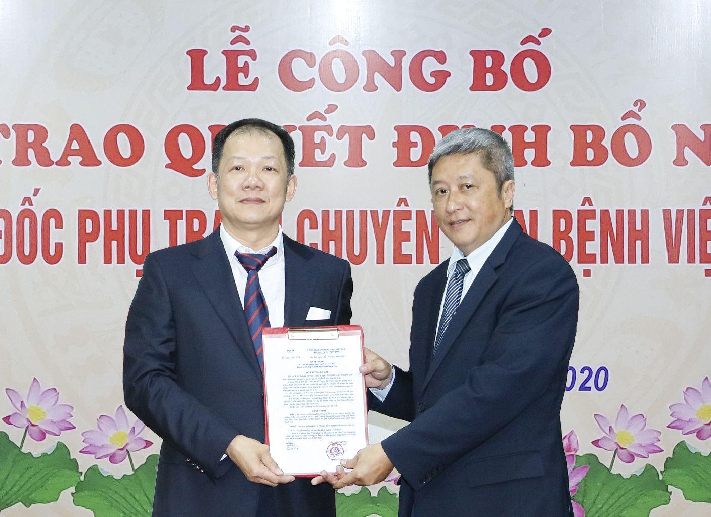Bổ nhiệm BS Dương Đức Hùng làm Phó Giám đốc phụ trách chuyên môn BV Bạch Mai