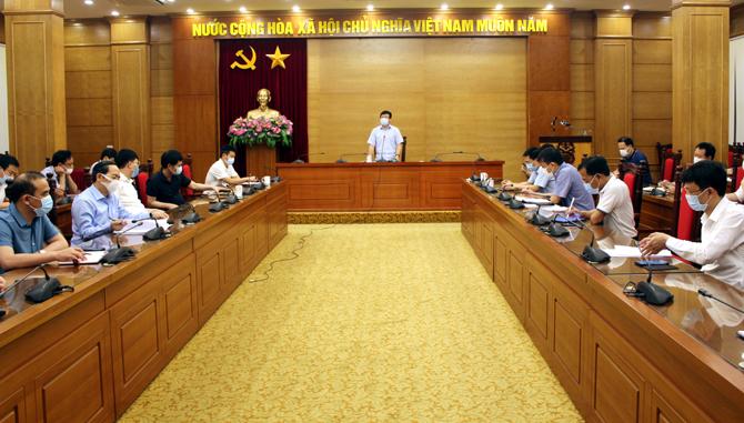 Chủ tịch UBND tỉnh Lê Duy Thành kết luận buổi làm việc
