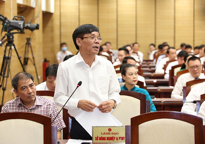 Giám đốc Sở NN&PTNT Chu Phú Mỹ trả lời chất vấn