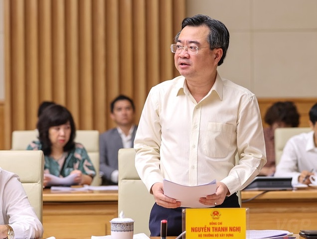 Bộ trưởng Bộ Xây dựng Nguyễn Thanh Nghị phát biểu tại Hội nghị