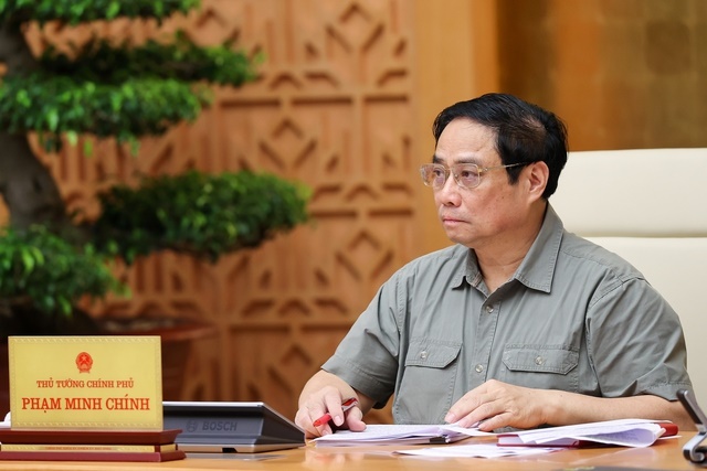 Thủ tướng Phạm Minh Chính điều hành phiên họp Chính phủ