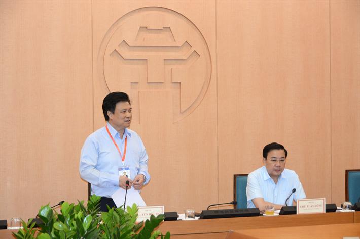 Thứ trưởng Nguyễn Hữu Độ phát biểu tại buổi làm việc với Ban Chỉ đạo thi tốt nghiệp THPT năm 2022 thành phố Hà Nội